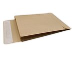 Lot de 50 enveloppes pochettes kraft armé à soufflet marron 176 x 250 + 30 mm