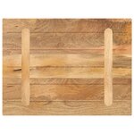 vidaXL Dessus de table 80x70x3 8 cm rectangulaire bois massif manguier