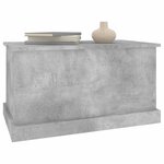 vidaXL Boîte de rangement gris béton 70x40x38 cm bois d'ingénierie