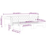 vidaXL Lit de jour avec lit gigogne cappuccino 90x200 cm similicuir
