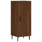 vidaXL Buffet haut Chêne marron 34 5x34x180 cm Bois d'ingénierie