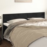 vidaXL Têtes de lit 2 Pièces Noir 90x5x78/88 cm Velours