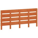 vidaXL Tête de lit cire marron 135 cm bois massif de pin