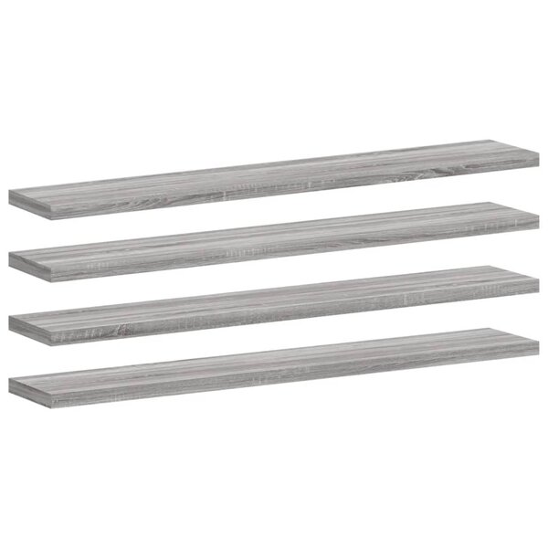 vidaXL Étagères murales 4 Pièces sonoma gris 60x10x1 5 cm bois ingénierie