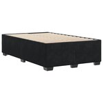 vidaXL Cadre de lit noir 120x190 cm velours
