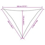 vidaXL Voile d'ombrage 160 g/m² Noir 2 5x2 5x3 5 m PEHD