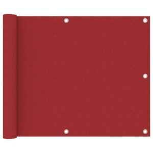vidaXL Écran de balcon Rouge 75x500 cm Tissu Oxford