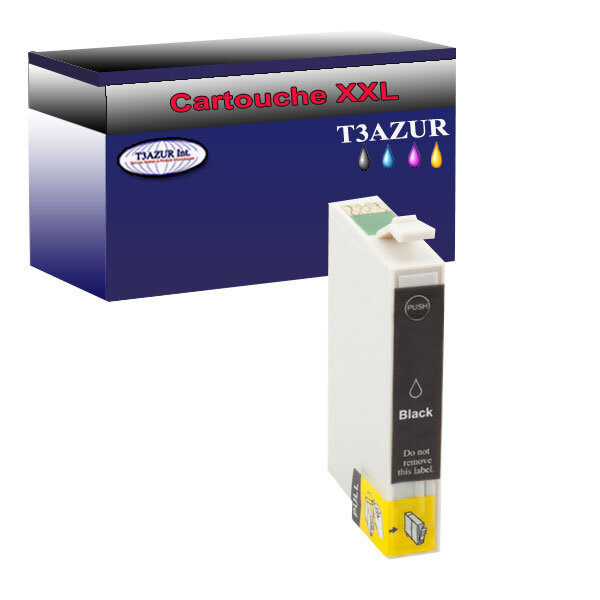 Cartouche Compatible pour Epson T0961 (C13T09614010) Photo Noire - T3AZUR