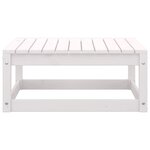 vidaXL Salon de jardin 3 Pièces Blanc Bois de pin massif