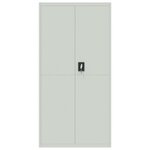 vidaXL Classeur gris clair 90x40x220 cm acier