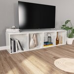 vidaXL Bibliothèque/Meuble TV Blanc brillant Bois d’ingénierie
