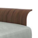 vidaXL Canapé-lit en forme de L gris clair 279x140x70 cm velours