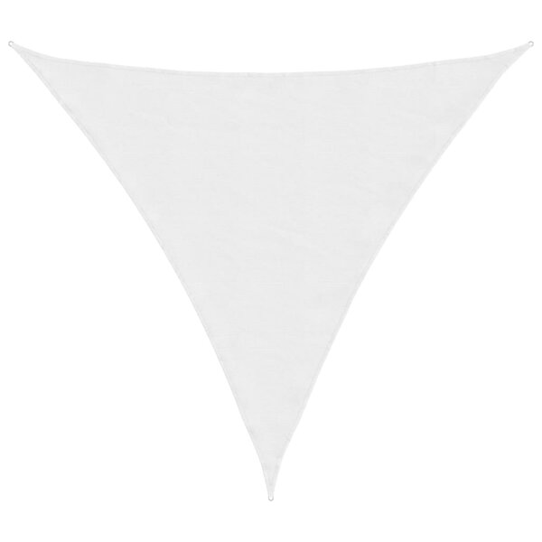 vidaXL Voile de parasol tissu oxford triangulaire 5x5x5 m blanc