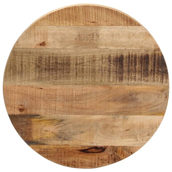 vidaXL Dessus de table Ø 40x1 5 cm rond bois massif de manguier brut