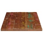 vidaXL Dessus de table 90x70x2 5 cm rectangulaire bois massif récupéré
