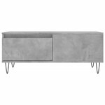 vidaXL Table basse Gris béton 90x50x36 5 cm Bois d'ingénierie