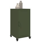 vidaXL Buffet vert olive 36x39x72 cm acier laminé à froid
