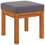 vidaXL Ensemble à manger de jardin 3 Pièces et coussins Acacia solide