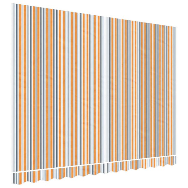 vidaXL Tissu de remplacement pour auvent rayures multicolores 3 5x2 5m