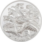 Pièce de monnaie en Argent 1000 Shillings g 31.1 (1 oz) Millésime 2022 Mythical Creatures Tanzania HYDRA