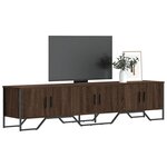 vidaXL Meuble TV chêne marron 180x34x41 cm bois d'ingénierie