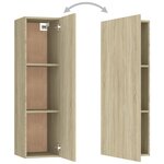 vidaXL Ensemble de meubles TV 3 Pièces Chêne sonoma Bois d'ingénierie