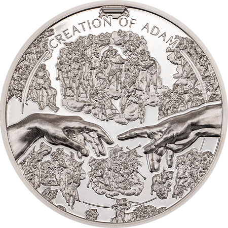 Pièce de monnaie en Argent 5 Dollars g 31.1 (1 oz) Millésime 2023 X Ray CREATION OF ADAM X