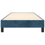 vidaXL Cadre de lit Bleu foncé 90x190 cm Velours