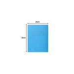 Paquet De 50 Chemises Imprimées 2 Rabats Super 210 - 24x32cm - Bleu Clair - X 5 - Exacompta