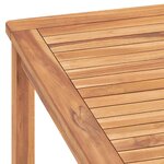 vidaXL Table à dîner de jardin 180x90x77 cm Bois de teck solide