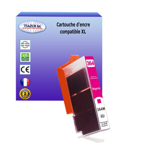 Cartouche compatible avec HP PhotoSmart Plus B210c,Premium ,Premium C310a, Fax, Pro B8550, Wireless CN245Bremplace HP 364XL ( CB324EE ) - Magenta