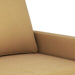 vidaXL Ensemble de canapés 3 Pièces avec coussins marron velours