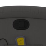 vidaXL Fauteuil de massage inclinable gris cuir véritable