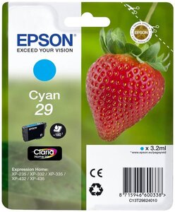 Cartouche d'encre epson fraise 29 (cyan)