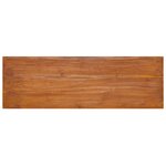 vidaXL Meuble TV mural 90x30x30 cm Bois de teck massif