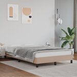 vidaXL Cadre de lit Cappuccino 120x200 cm Similicuir