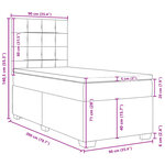 vidaXL Sommier à lattes de lit avec matelas Vert foncé 90x200 cm