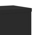vidaXL Supports pour plantes 2 Pièces noir 17x17x60 cm bois d'ingénierie