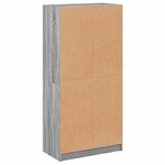 vidaXL Buffet haut avec portes gris sonoma 68x37x142cm bois ingénierie