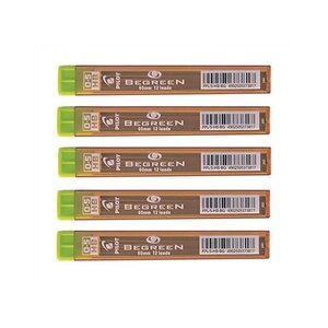 Etui de 12 mines qualité très résistante 0 5 mm Begreen HB x 5 PILOT