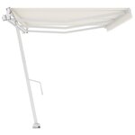 vidaXL Auvent automatique sur pied 600x350 cm Crème