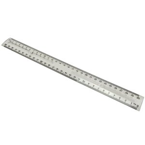 Règle 30cm double marquage transparente WAYTEX