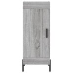 vidaXL Buffet haut Sonoma gris 34 5x34x180 cm Bois d'ingénierie