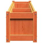vidaXL Jardinières 2 Pièces cire marron bois de pin massif