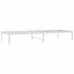 vidaXL Cadre de lit métal blanc 80x200 cm
