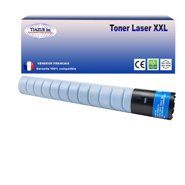 Toner compatible avec ricoh aficio mpc3004  mpc3004  mpc3004a sp  mpc3004sp  cyan - 18 000 pages - t3azur