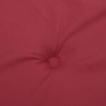 vidaXL Coussins de chaise de jardin lot de 6 rouge bordeaux 50x50x3 cm