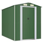 vidaXL Abri de jardin Vert 192x274x223 cm Acier galvanisé