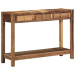vidaXL Table Console 107x33x76 cm Bois Massif Récupéré