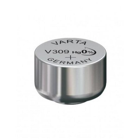 pile oxyde argent pour montres V309 (SR48) SR754W 1,55 Volt VARTA